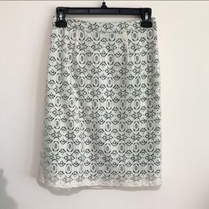 Anthropologie Edme & Esyllte Lace Pencil Skirt